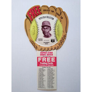 Pepsi-Cola Baseball Trading Card 1977 George Foster Cincinnati Reds MLB Trade